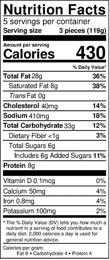 Old Nutrition Label
